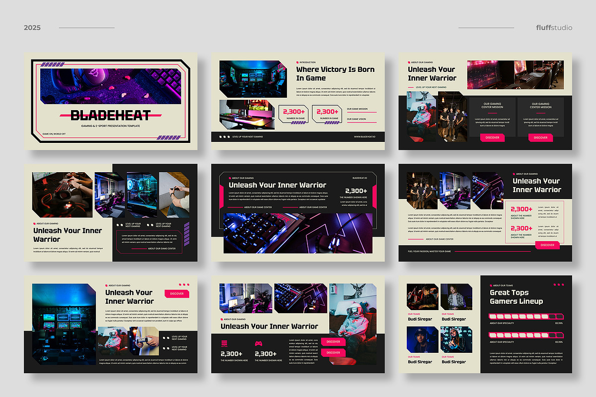 Gaming eSports Google Slides, a Presentation Template by fluffstudio (Photo 2 of 4)