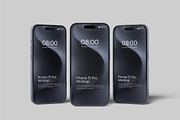 iPhone 15 Pro Mockup, an iPhone Mockup by Graphiculon (Thumbnail 9 of 11)