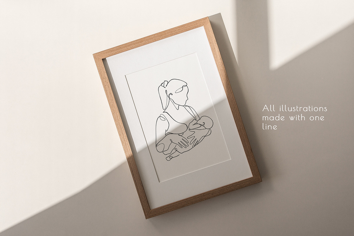 Mama - motherhood illustrations, a Person Illustration by Anna.Klets (Photo 10 of 12)