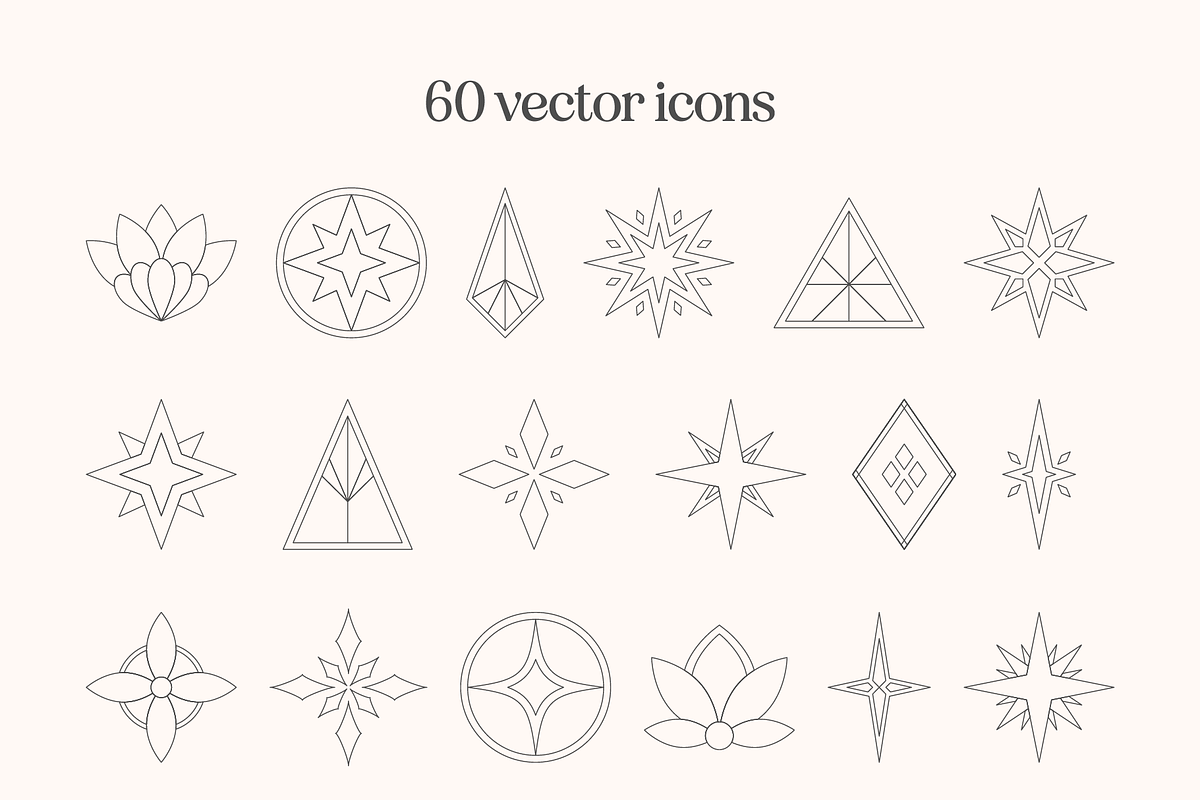 Vector Logo Icons, an Object Graphic by Emma Webb Studio (Photo 2 of 6)