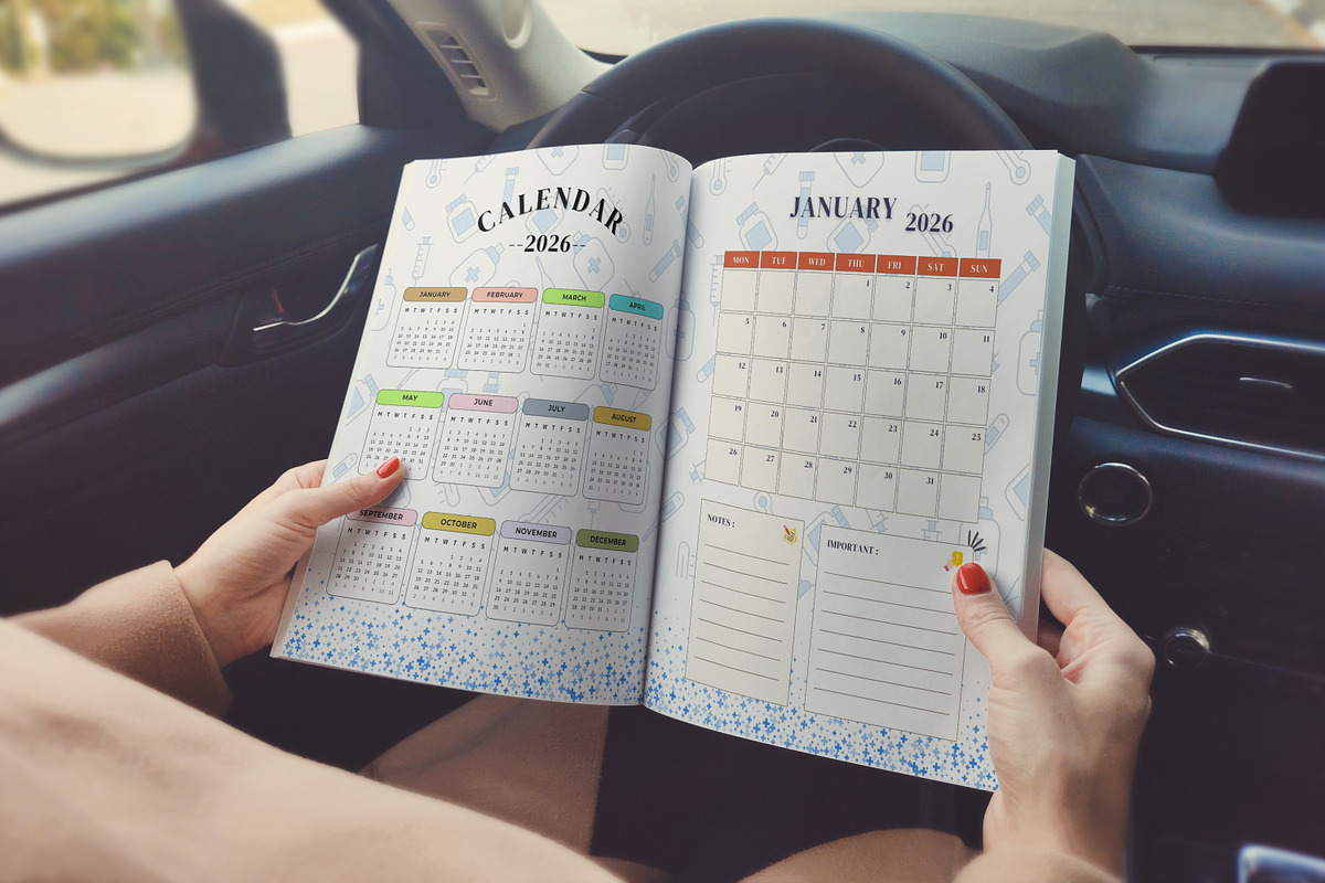 2026 Medical Tracker Bundle, a Print Template by Designmela01 (Photo 2 of 7)