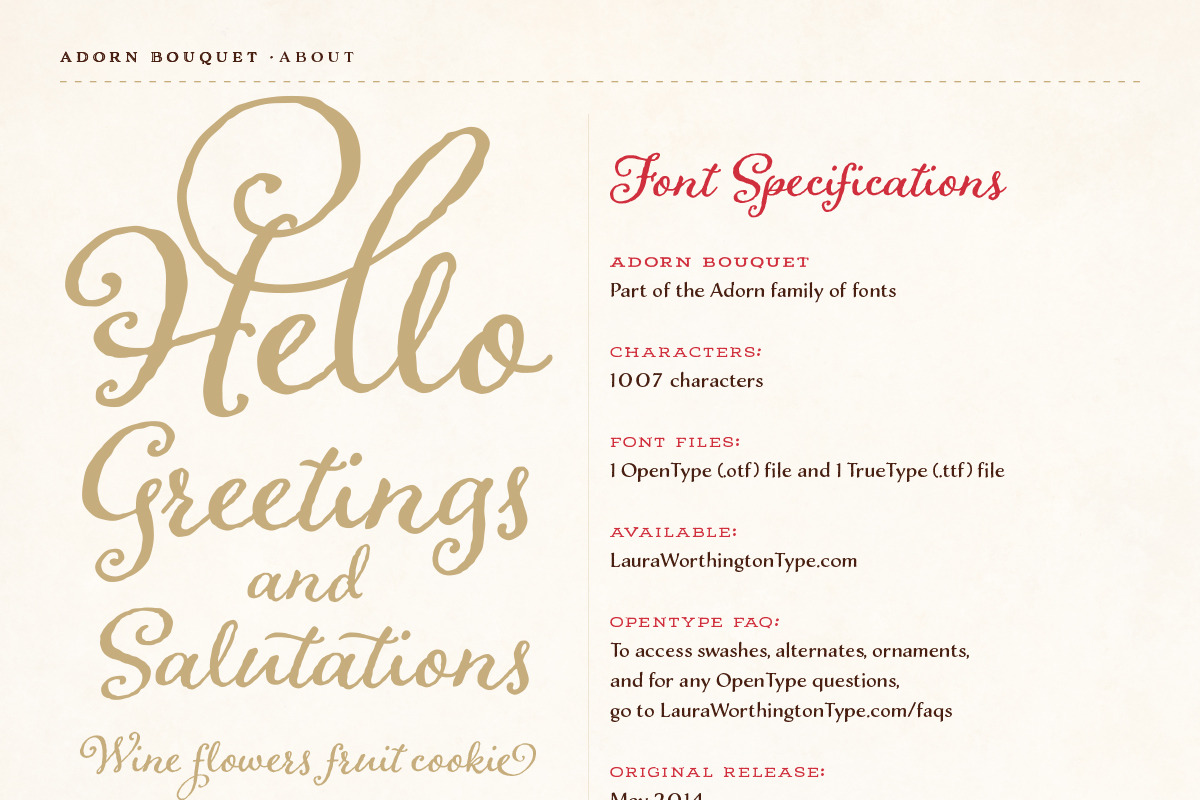 Adorn Collection, a Sans Serif Font by Laura Worthington (Photo 19 of 62)