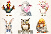 Patchwork Animals Sublimation Clipar, a Seasonal Illustration by Rose Art (Thumbnail 2 of 4)