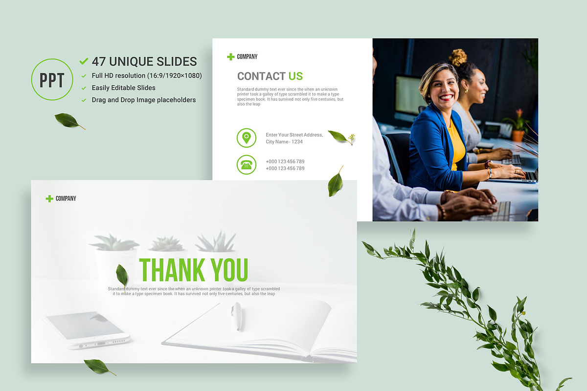 Company Profile PowerPoint Template, a Presentation Template by Aspect_Studio (Photo 7 of 7)