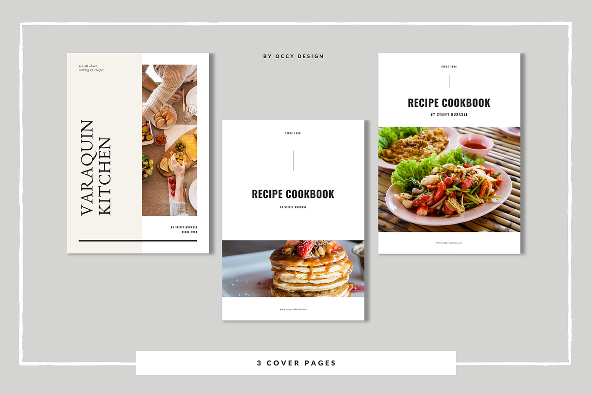 Canva Recipe Book / Cookbook, a Brochure Template by Occy Design (Photo 3 of 12)