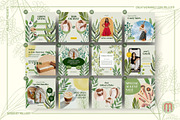 50 Greenery Instagram Canva Template, a Social Media Template by Millusti (Thumbnail 5 of 10)