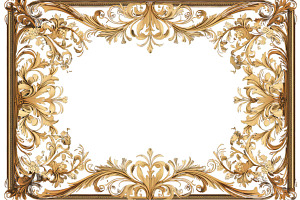 Gold Frame Design Png, a Templates & Theme by VetalStock
