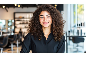 Portrait of a Smiling Latino Woman, a Person Photo by Lermont51