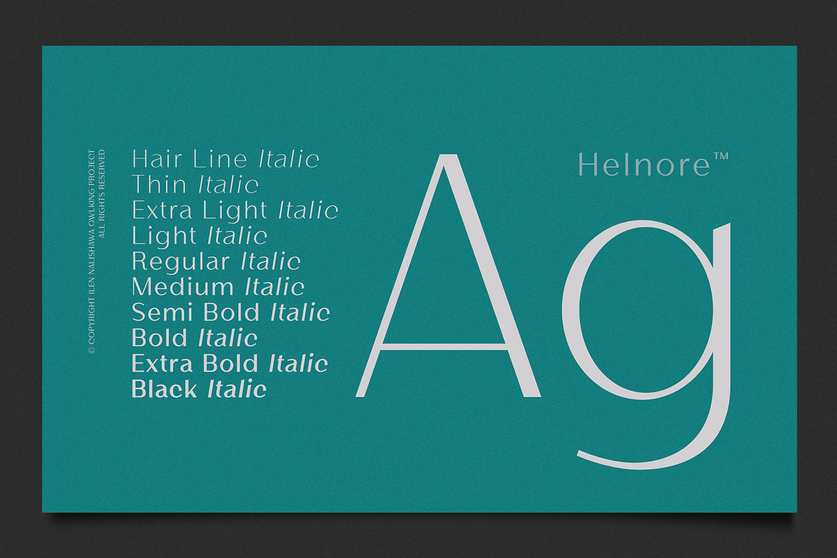 Helnore, a Sans Serif Font by OWL KING (Photo 5 of 8)