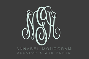 Annabel Monogram Desktop OTF Font