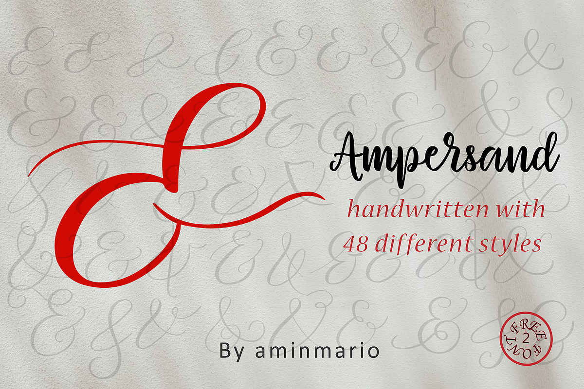AMPERSAND | 48 different styles