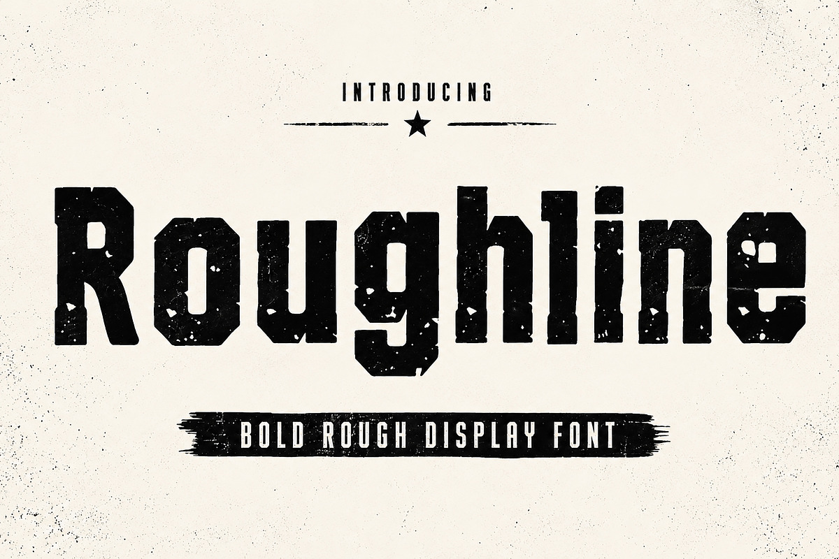 Roughline, a Serif Font by Wow Magic (Photo 1 of 6)