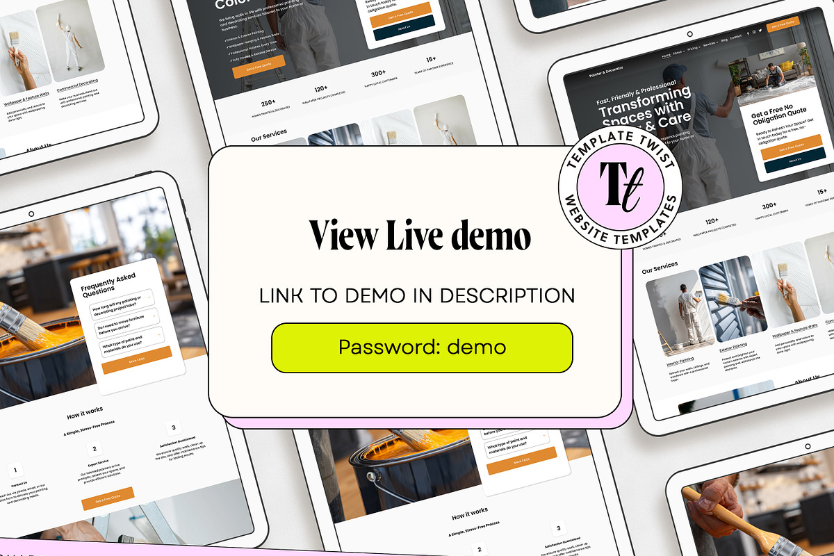 Painter and Decorator Website preview 2