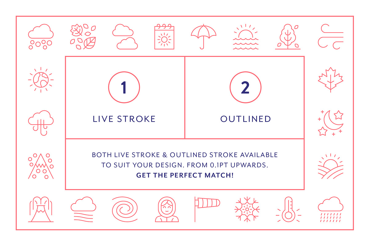 Weather Line Icons, an Outline Icon by Made by Made (Photo 4 of 7)