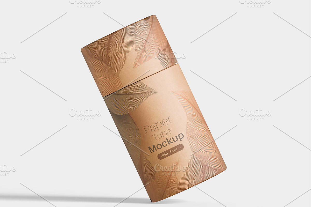 Paper tube packaging mockup bundles, a Packaging Mockup by Ambo Ampeng (Photo 2 of 11)