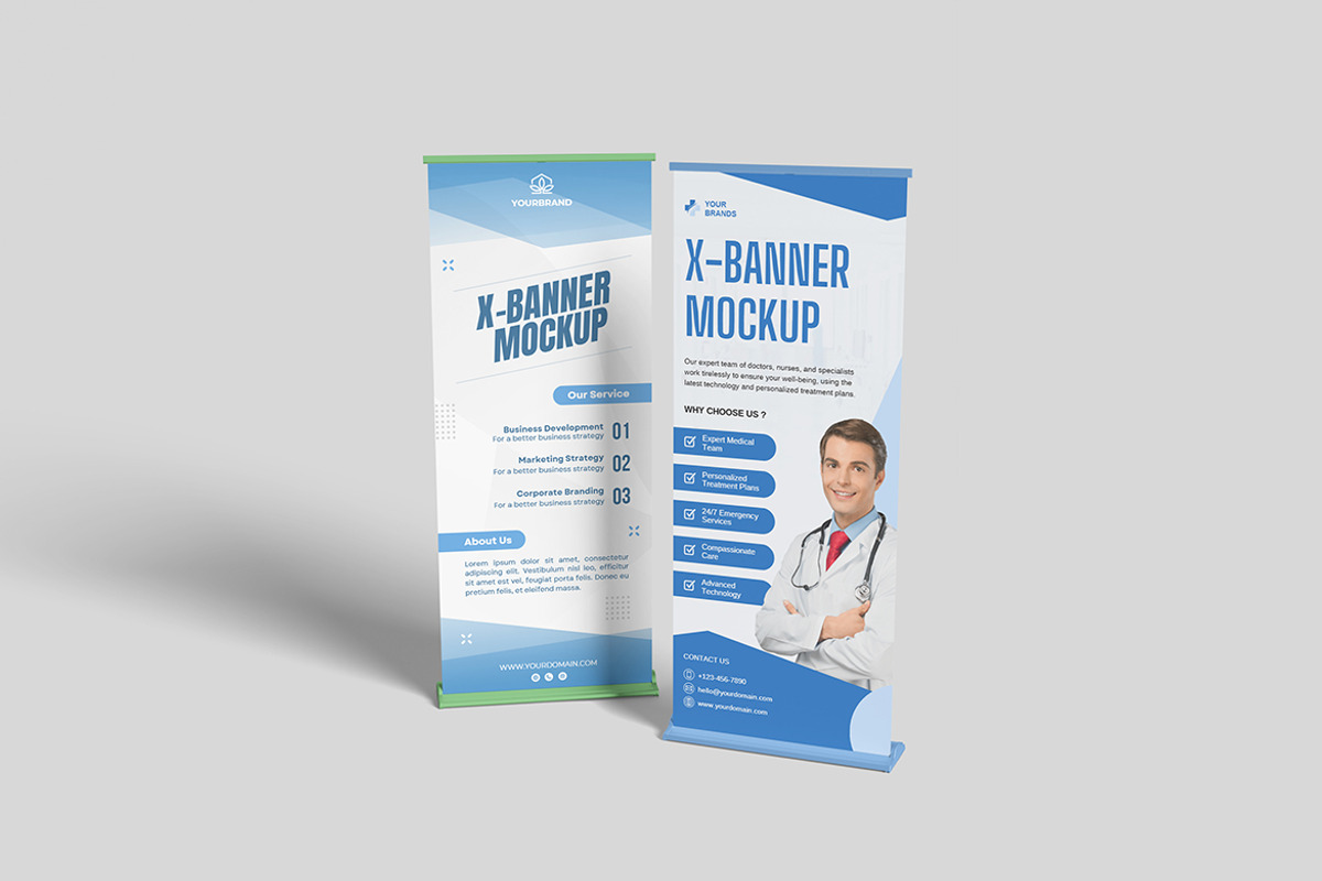 Branding X-Banner Mockup, an Advertising Mockup by ianmikraz (Photo 5 of 5)