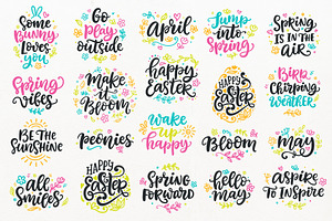 Spring & Easter Quotes Overlays