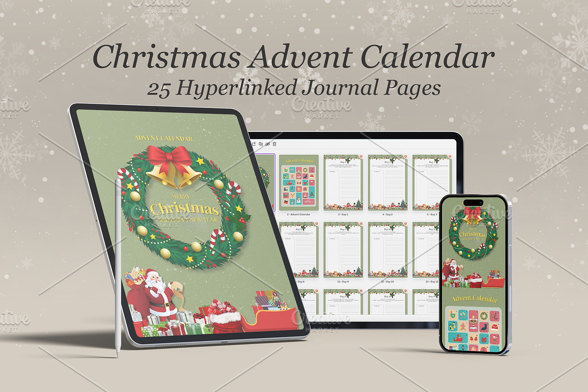 Digital Christmas Advent Calendar, a Templates & Theme by Oshin Design (Photo 1 of 4)