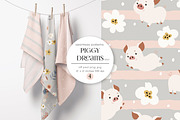 Kids Seamless Pattern Set, a Pattern Graphic by PROTEA Watercolor Studio (Thumbnail 1 of 7)