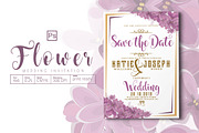 Flower Wedding Invitation, an Invitation Template by Tiaga (Thumbnail 1 of 4)
