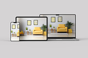 Macbook Pro iPad iPhone 13 Mockups, a Mac Mockup by Illusiongraphic (Thumbnail 7 of 34)