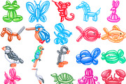 Balloon Animals Watercolor Bundle102, an Animal Illustration by LilyBoo Clipart (Thumbnail 3 of 6)