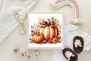 Fall Pumpkin Coquette Bows Clipart, an Illustration by CraftArtStudio (Thumbnail 6 of 6)