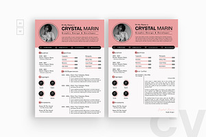 Minimal Color Resume CV