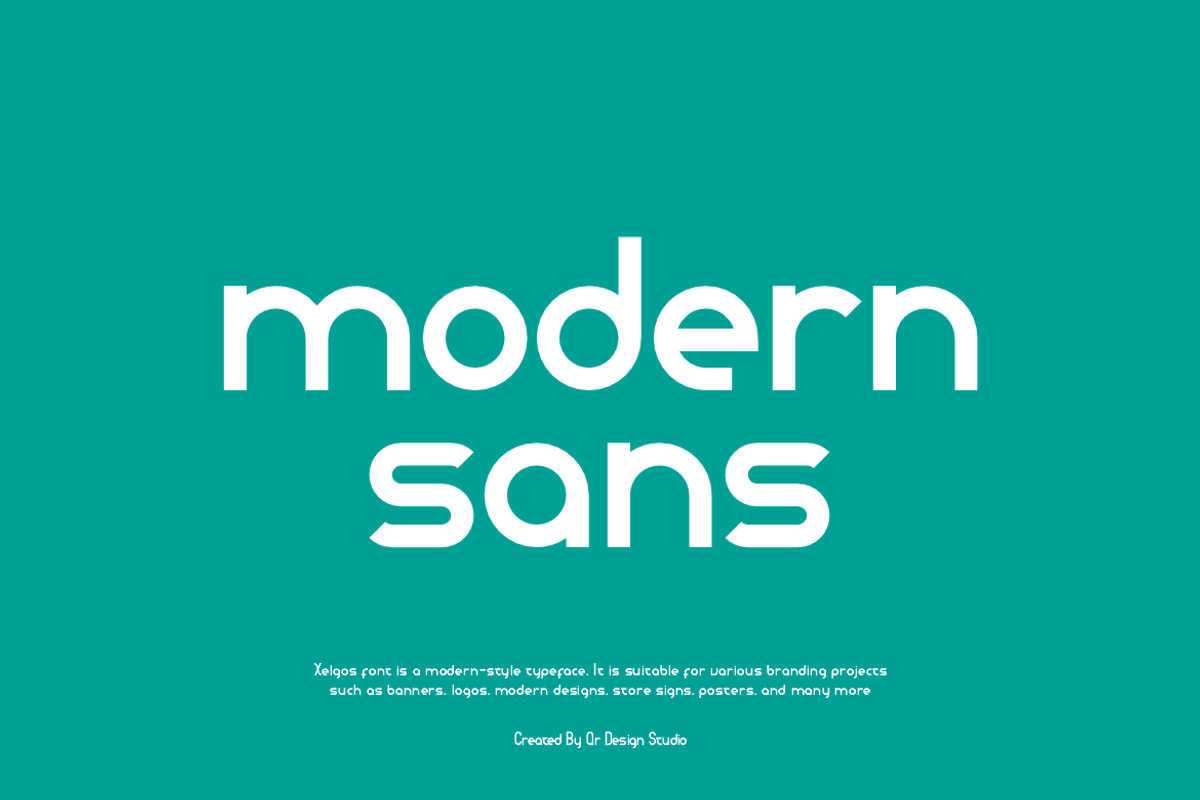 Xelgos - Corporate Logo Font, a Sans Serif Font by QR Design Studio (Photo 3 of 8)
