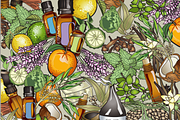 Aromatherapy and Essential Oils, an Illustration by Lady Spy (Thumbnail 5 of 7)
