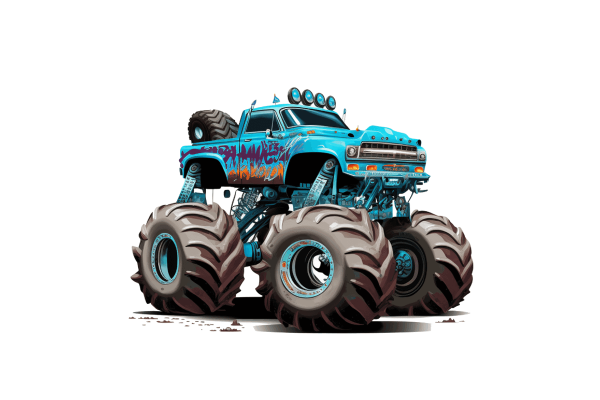 Monster Truck Sublimation Clipart, an Object Graphic by Regulrcrative (Photo 7 of 7)
