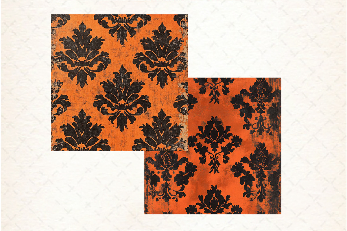 Vintage Halloween Digital Papers, a Pattern Graphic by Libby Wishes (Photo 3 of 6)