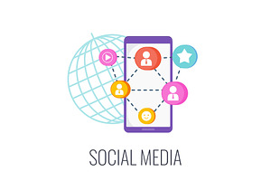 Social Media Infographics Icon