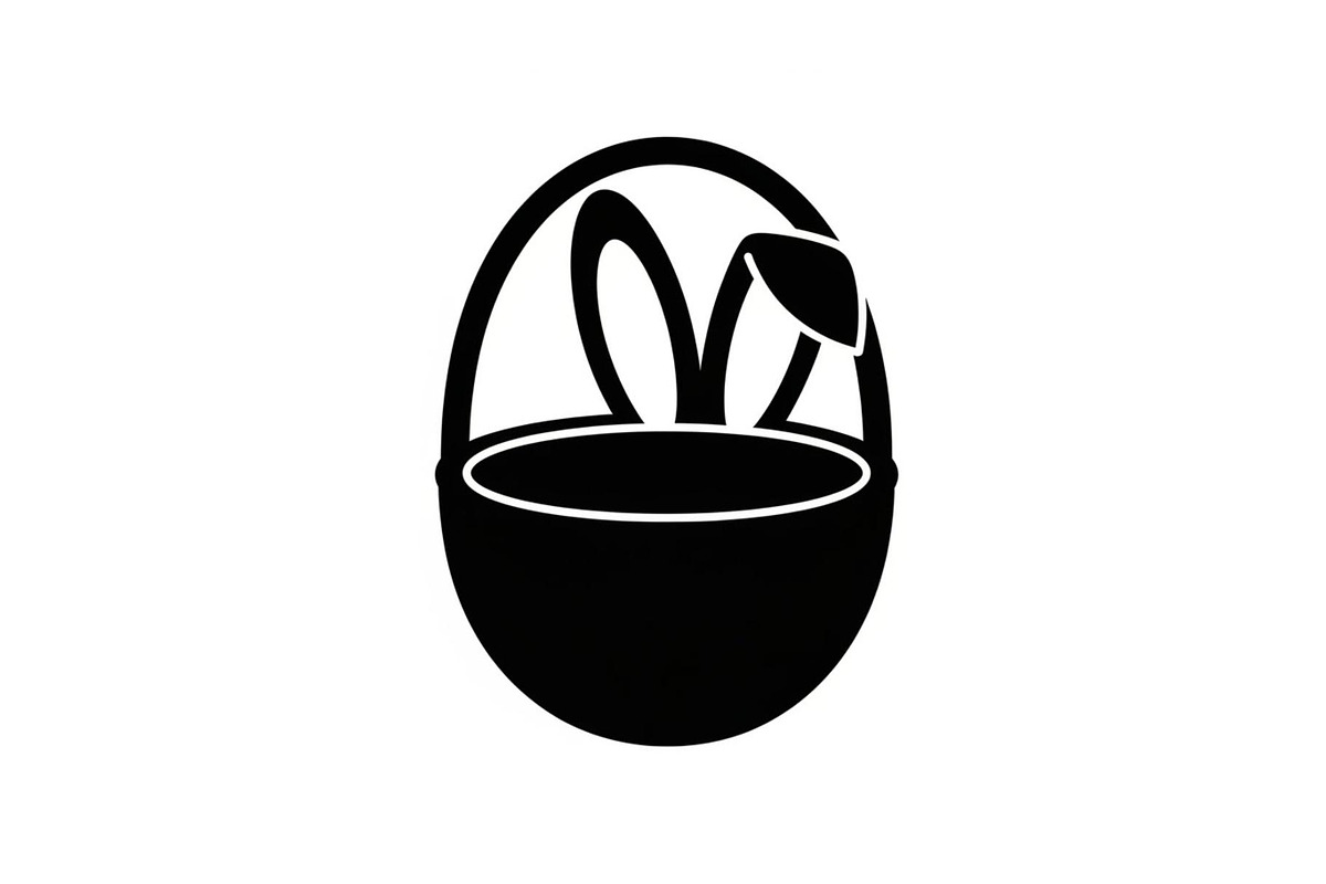 50 Easter Egg Bunny Silhouette, an Illustration by jahid234 (Photo 3 of 51)
