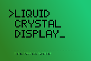 LCD Pixel font