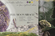 -25% Full Moon Miracle Watercolor, an Object Graphic by Cat In Colour (Thumbnail 1 of 12)