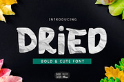 Dried Bold Font, a Font by YandiDesigns (Thumbnail 1 of 4)