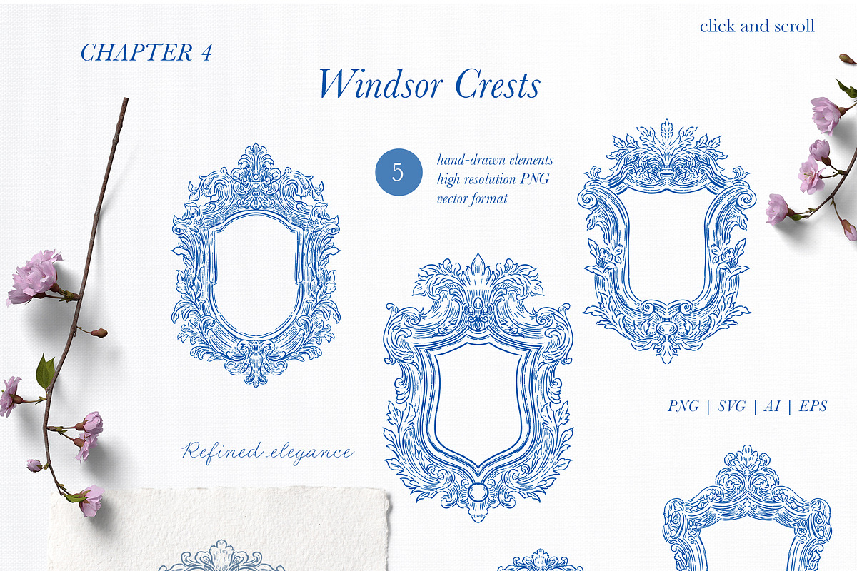 Crests Atelier Collection, a Decorative Illustration by Backyard Rose (Photo 9 of 14)