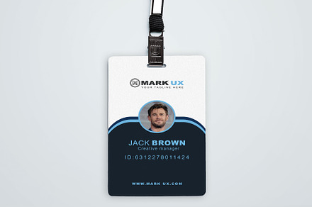 Creative ID card template