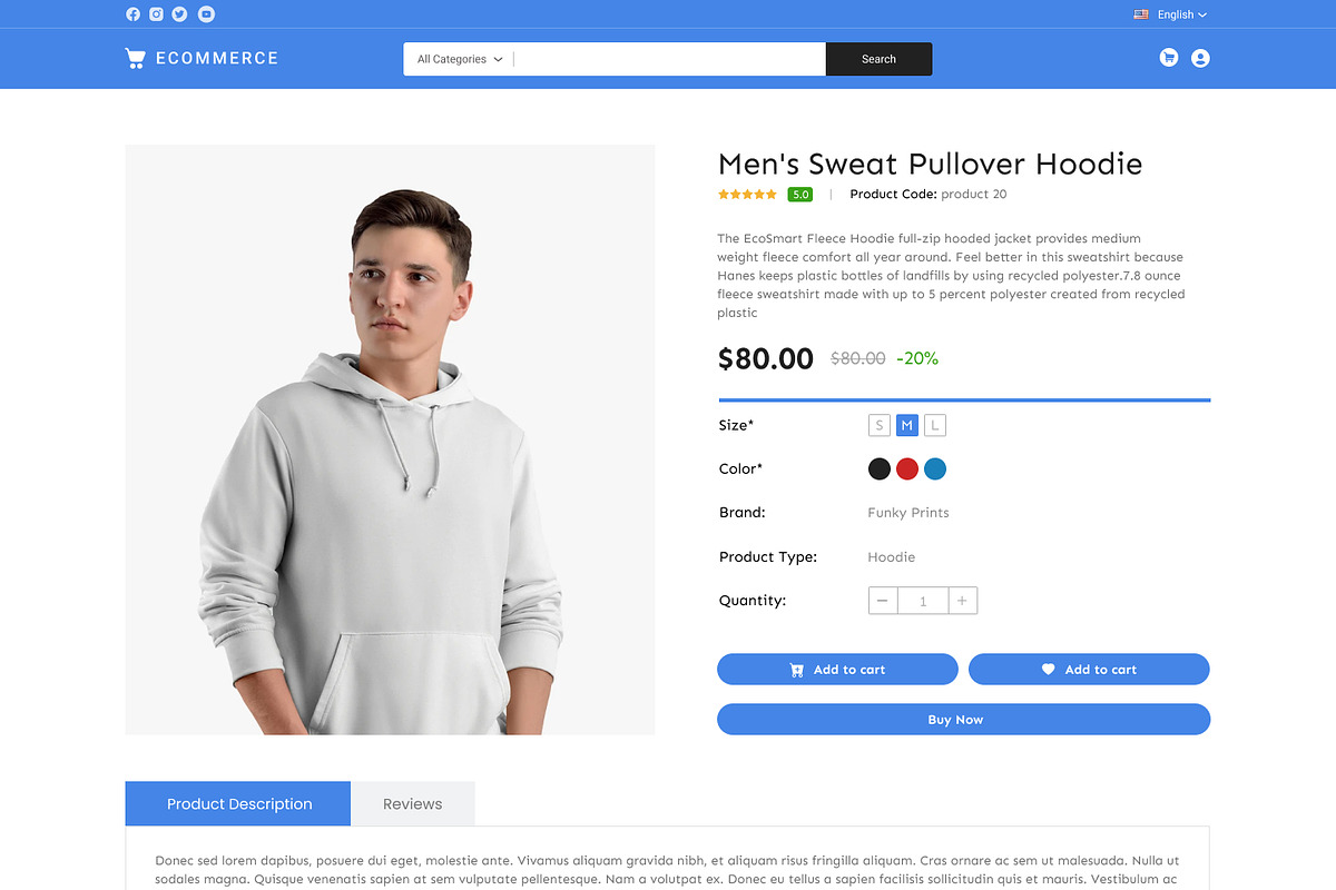 Fashion Ecommerce Template Design, a Templates & Theme by Neha Guleria (Photo 3 of 3)