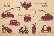 Set of hand-drawn transport, a Decorative Illustration by Zimages (Thumbnail 4 of 6)