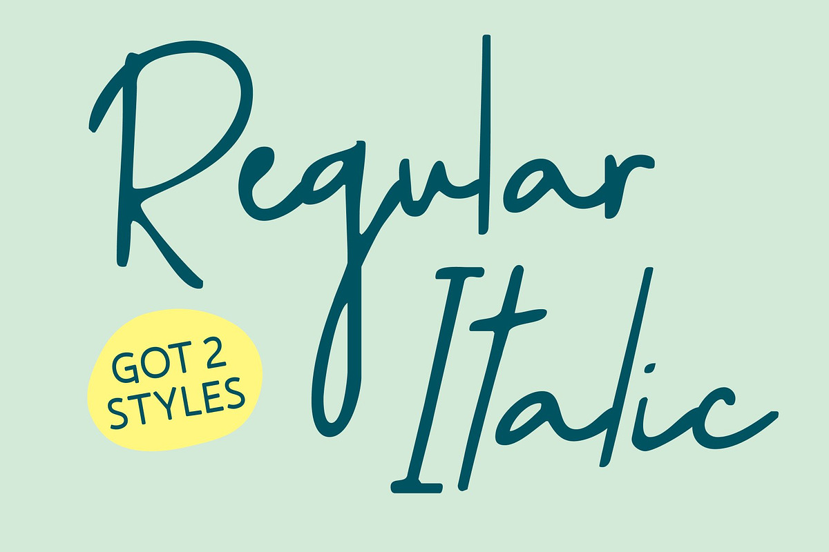 CS Galysia Drawn, a Script Font by Craft Supply Co. (Photo 4 of 8)