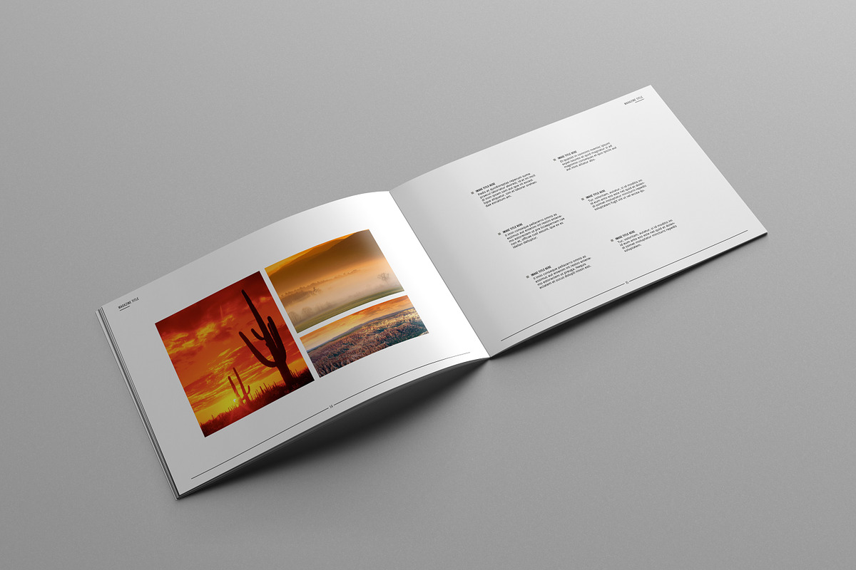 Landscape Magazine Template II, a Magazine Template by Uloel Design (Photo 5 of 12)