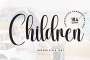 Children | Script Font, a Handwritten Font by Scratchones (Thumbnail 1 of 8)