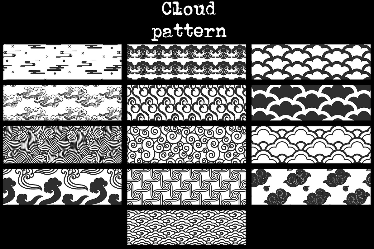 160+ Clouds Stamp Brushes Procreate, a Brush Add-On by TheWhiteCatLab