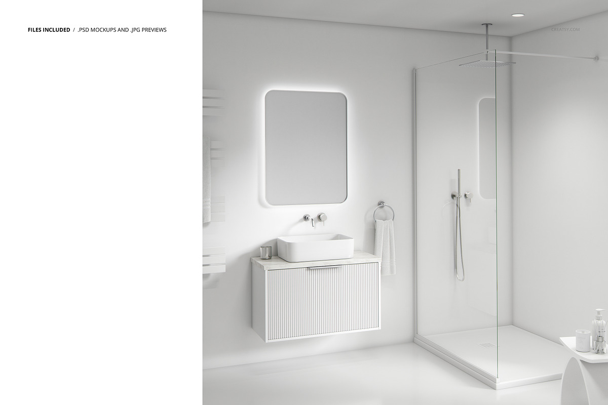 Classic Luxury Bathroom Mockup, a Household Mockup by creatsy5 (Photo 2 of 4)