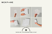 DIN A postcards in hand mockup set, a Merchandise Mockup by MCKP*ME (Thumbnail 2 of 7)