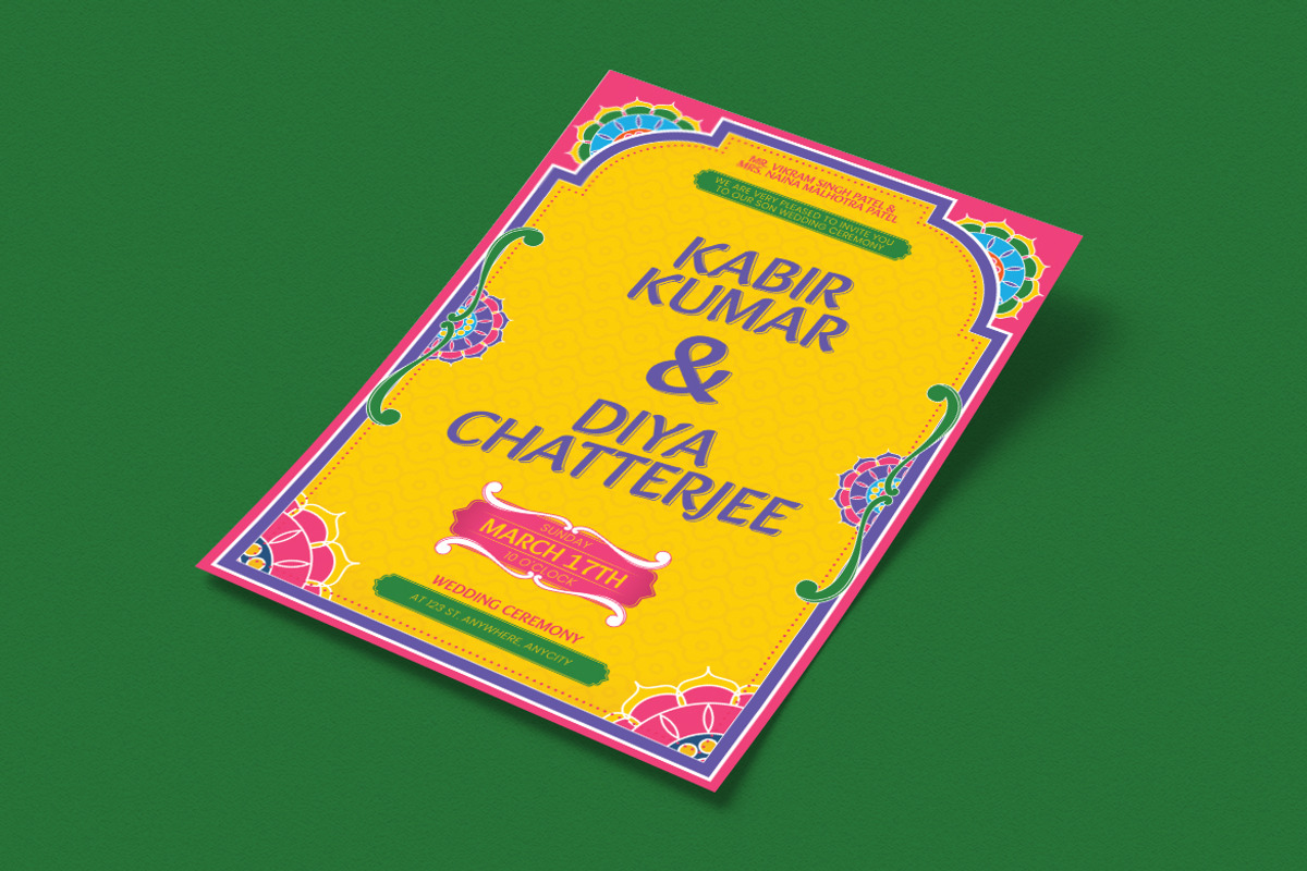 Manda - Indian Wedding Invitation, a Flyer Template by Attype (Photo 5 of 5)