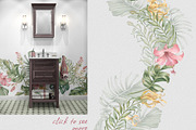 Tropical leaves watercolor patterns, a Pattern Graphic by Kate Lanbina (Thumbnail 12 of 16)