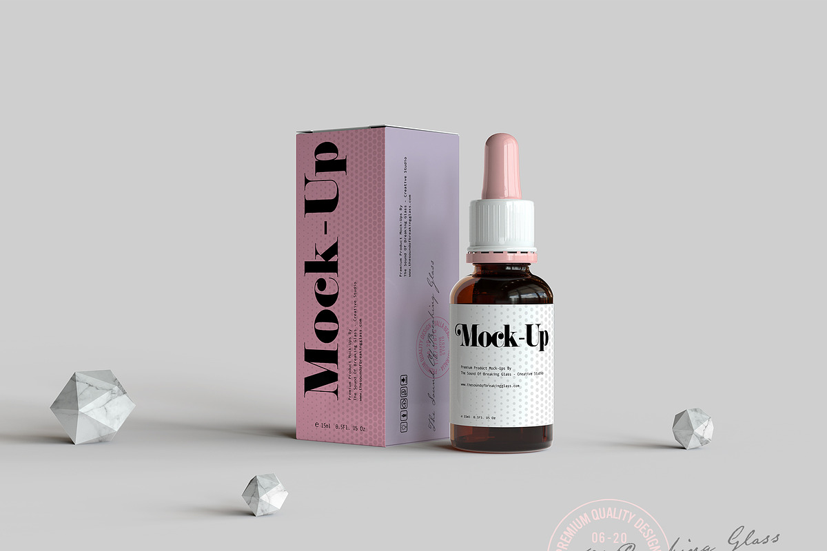 Dropper Bottle & Box Mock-Up BUNDLE, a Cups & Container Mockup by TSOBG (Photo 14 of 35)